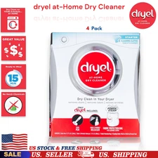 Dryel At-Home Dry Cleaner Starter Kit, 4 Loads, Fresh Scent, Ready in 15 min USA