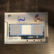 2024 Topps Museum Signature Swatches Triple Curtis Mead SWTRA-CM /99 AU, MEM, RC
