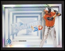 2022 Bowman Baseball Colton Cowser in 3D #B3D-20 Baltimore Orioles