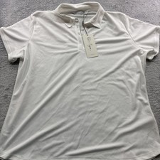 Walter Hagen Golf Polo Shirt Women’s XXL Pure White Clubhouse Pique