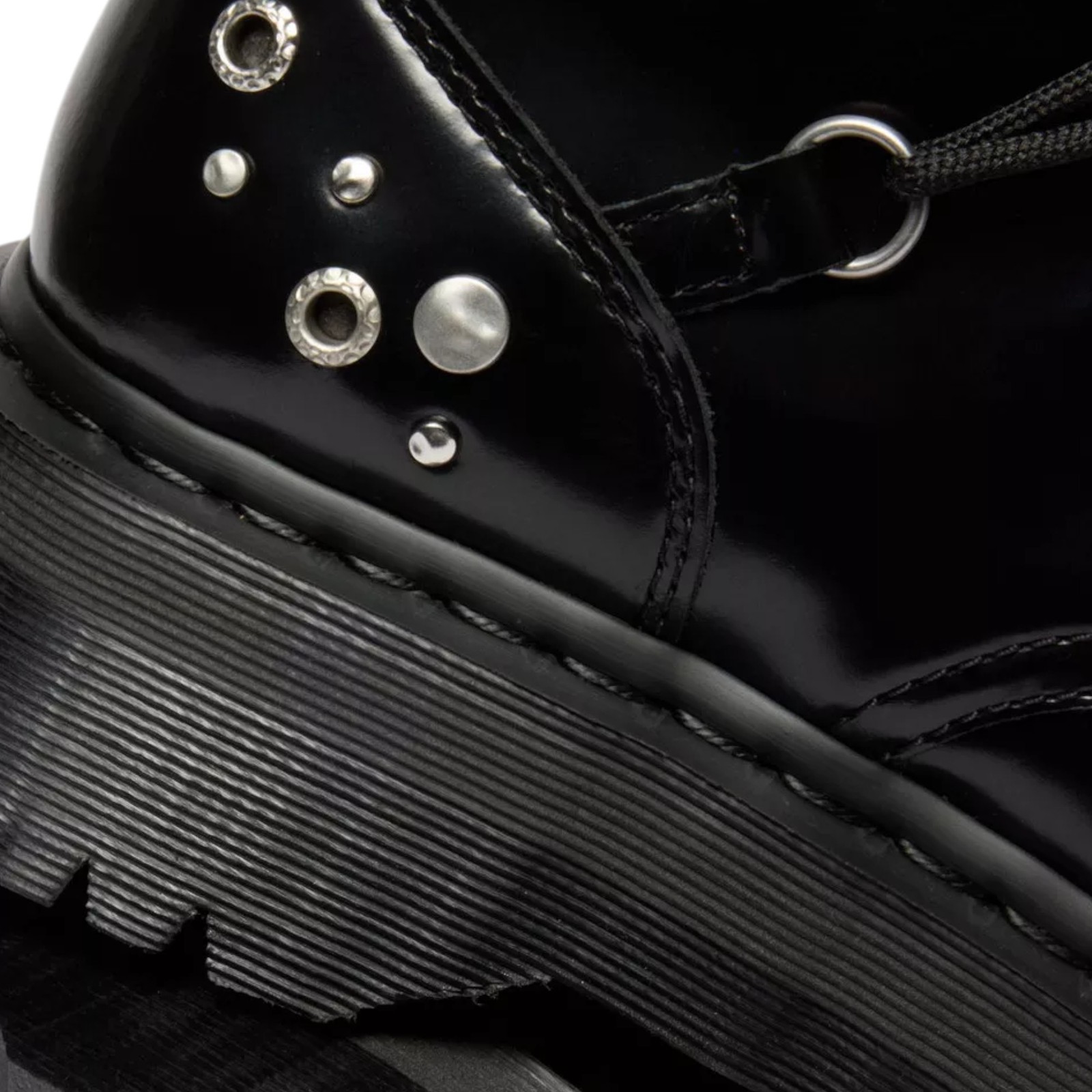 Womens Dr. Martens Jadon Hi Studded Boots Black Lace Up Shoes image 6