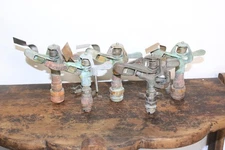 5 Vintage sprinkler heads: Rain Bird 1 Model 25; 3 model 20; 1 Neeson P2 brass