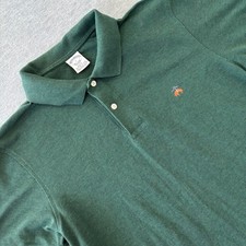 Brooks Brothers Mens Slim Fit Performance Polo Shirt Green Supima Cotton Large