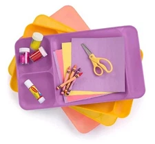 SALE! Tupperware Impressions CAFETERIA DIVIDED DINING/CRAFTS TRAYS 15"X 9"X 1"