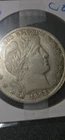 1892 Barber Half Dollar Coin possible error Coin! face/date on both sides. as is