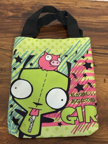 2011 Hot Topic Invader Zim GIR Pig Mini Tote Bag “I Want Your Face” Rare