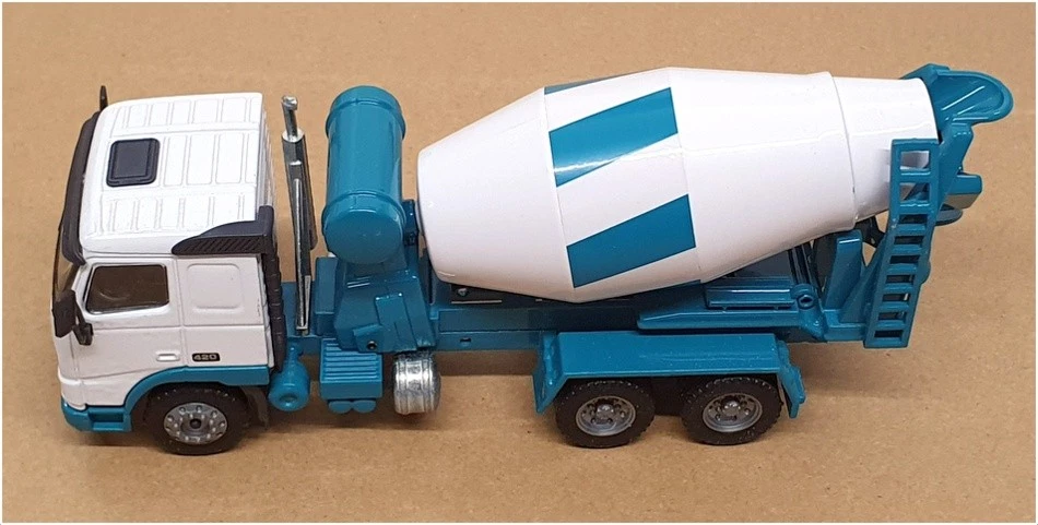 Joal 1/50 Scale Diecast 336 - Volvo FH12 Cement Mixer - White/Blue - Image 4 of 4