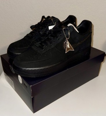 Nike Air Force 1 JA Luxe Swarovski Men s Size 10 Crystals Ja Morant Black Silver