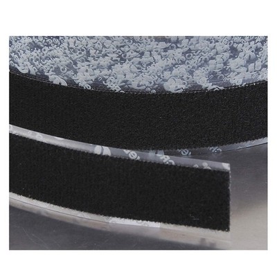 VELCRO BRAND 191195 Hook-and-Loop Fastener, Black, Roll 5GTR8