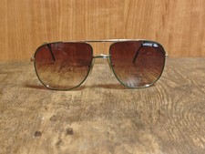 VINTAGE LACOSTE 101 GREEN PILOT SUNGLASSES MADE IN FRANCE 60/17 B104