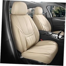 Car Seat Covers Full Set - Universal Seat Covers for Cars SUV Full-Set Beige