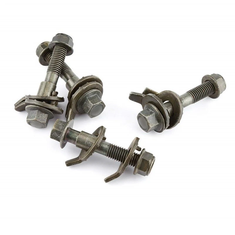 KIT DE 4 PERNOS DE LEVA AJUSTABLES ALINEACIÓN INCLINABLE DELANTERA IZQUIERDA Y DERECHA COCHE SEDÁN Foto 4 de 4