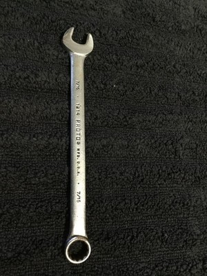 Proto J1214ASD Combination Wrench: 7'' OAL, Steel with Satin Finish, 7/16''