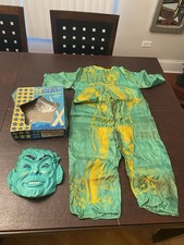 1960s JOLLY GREEN GIANT HALLOWEEN COSTUME - Halco-Weird Proportions Youth Sz L
