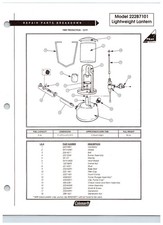 Original 1991 Coleman Model 222B7101 Lightwei...
