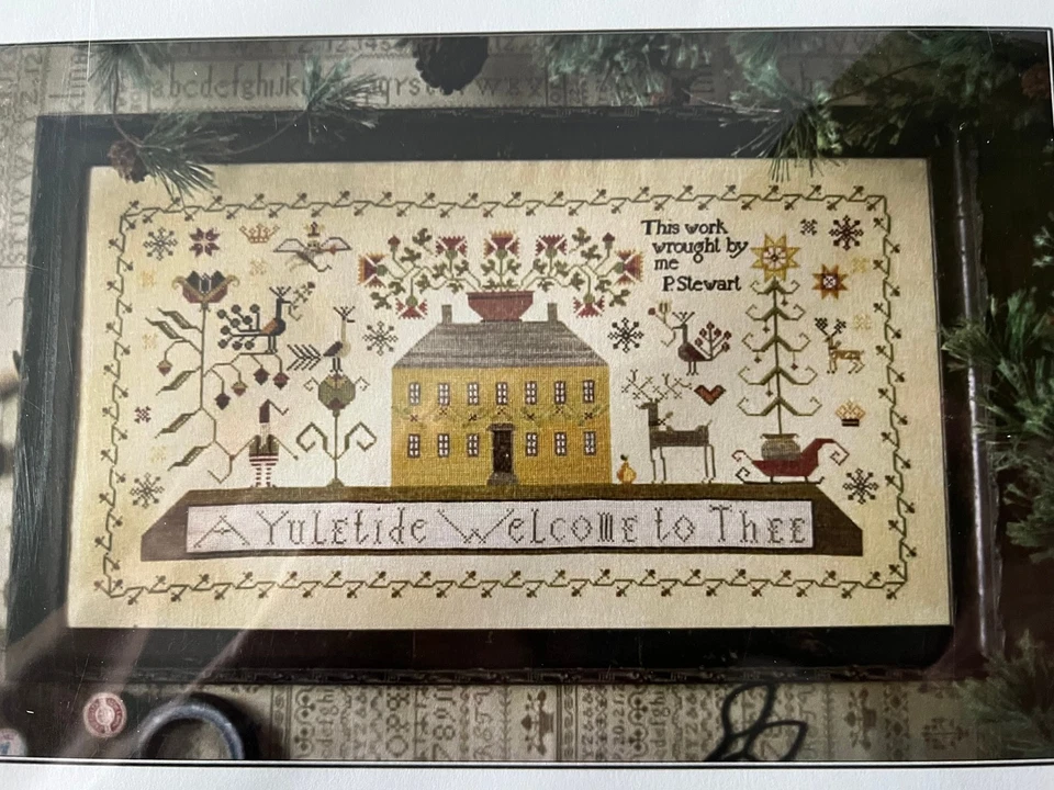 Plum Street Samplers- A Yuletide Welcome chart - Image 2 of 2