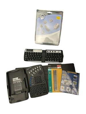 Vintage Palm Pilot PDA Accessory Lot iConcepts Keyboard Breast Cancer Ed New