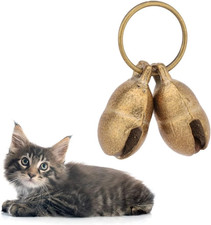 Kcrygogo Copper Bell for Small Pet Collar Bell for Cats and Medium Small Dog  C