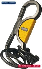 Heavy Duty Keychain with Quick Release Double Carabiner Clip, Key Rings, D Ring