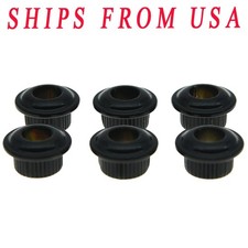 Metal Guitar Conversion Bushings Adapter Ferrules black fits Vintage Tuning Pegs