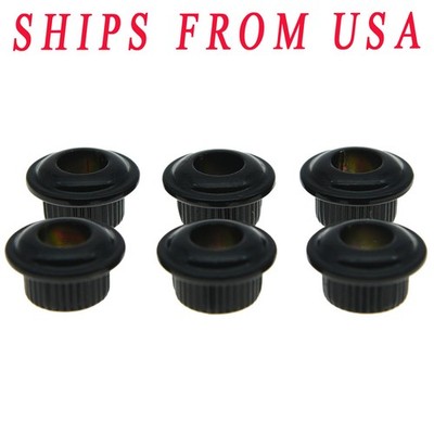 Metal Guitar Conversion Bushings Adapter Ferrules black fits Vintage Tuning Pegs