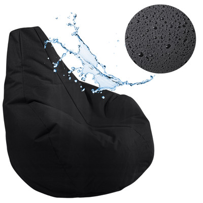 Sitzsack Gamer 225L Schwarz mit EPS-Perlen Füllung Bean Bag Kissen XL