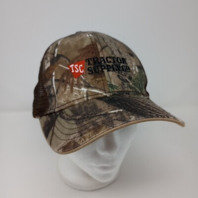 #ad Tractor Supply Co TSC Forest Camo Mesh Back OSFA Adjustable Baseball Cap Hat $11.99