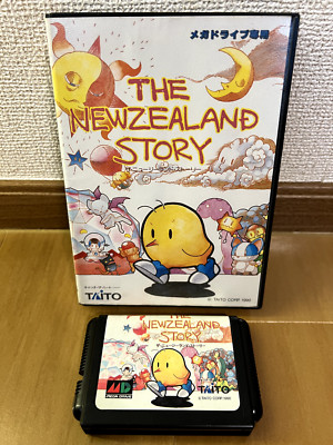 The New Zealand Story Mega Drive Japan (Cartridge, Original Box)