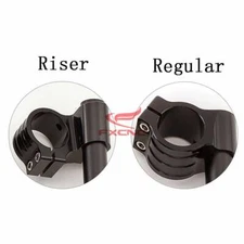 CNC Regular/Raise Motorcycle Fork Tube Clip On Handlebars Head Clamps Ends Mount