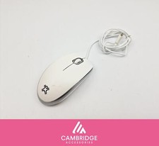 XtremeMac USB-C Wired Optical Mouse for Mac iMac Macbook Silver / White Grade B