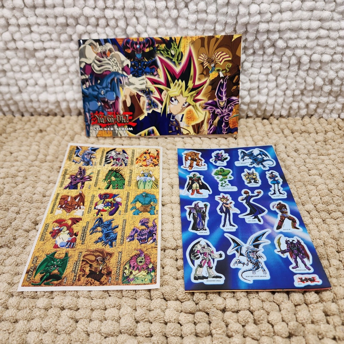 RARE Vintage 1996 Sandylion Yu-Gi-Oh Sticker Album With 2 Stickers