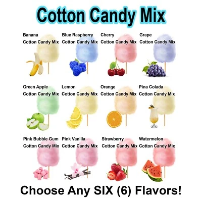 FLOSSINE 6 COTTON CANDY FLAVOR mix w/ SUGAR FLAVORING