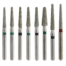 Dental Diamond Bur TR Round End Taper 850 856 Bur 016 018 Super Coarse Fine Grit