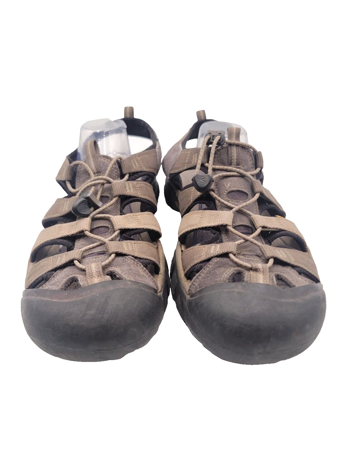 Scarpe da trekking KEEN uomo taglia 14 Newport H2 impermeabili nylon web marrone acqua