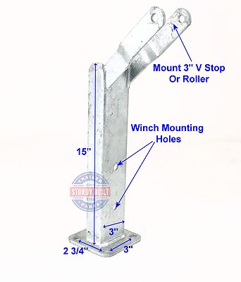 Trailer Post Rudder Attachment Adjustable Boat Trailer Winch Post Boat Trailer Winch Post With Roller ...