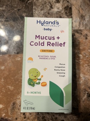 Hyland's Naturals Baby MUCUS  COLD Natural Daytime Relief 4oz  Exp 11/2025