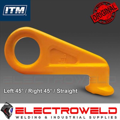 ITM G80 12.5T Eye Container Hook Right 45° Lifting Hoist Chain Load TM9804-03602
