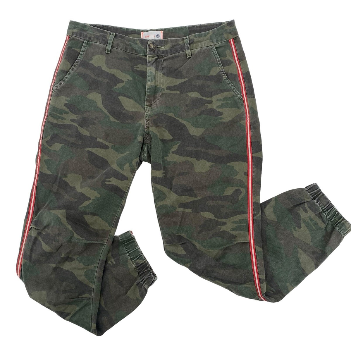 Camo Jogger Camo Jeans With Red Stripe Camo Pants Red Stripe Shop