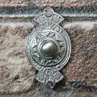 Satin Chrome "Hampern Close" Front Door Bell Push