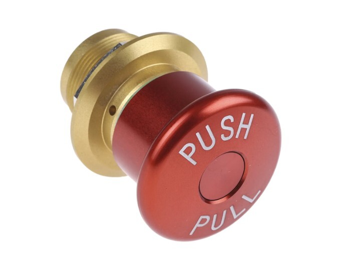 Bouton d'arrêt d'urgence Apem ES2S41653001 de la série ES2S à déverrouillage par traction