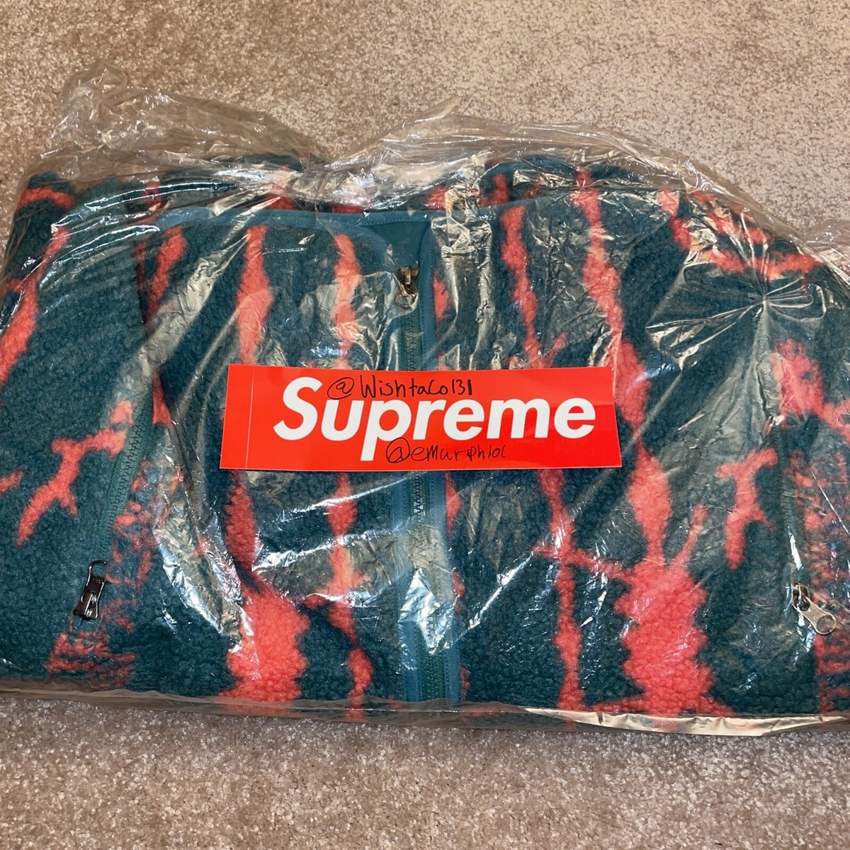 Supreme X South2 West8 Fleece Jacket Teal SS21 Mens Size SMALL | eBay
