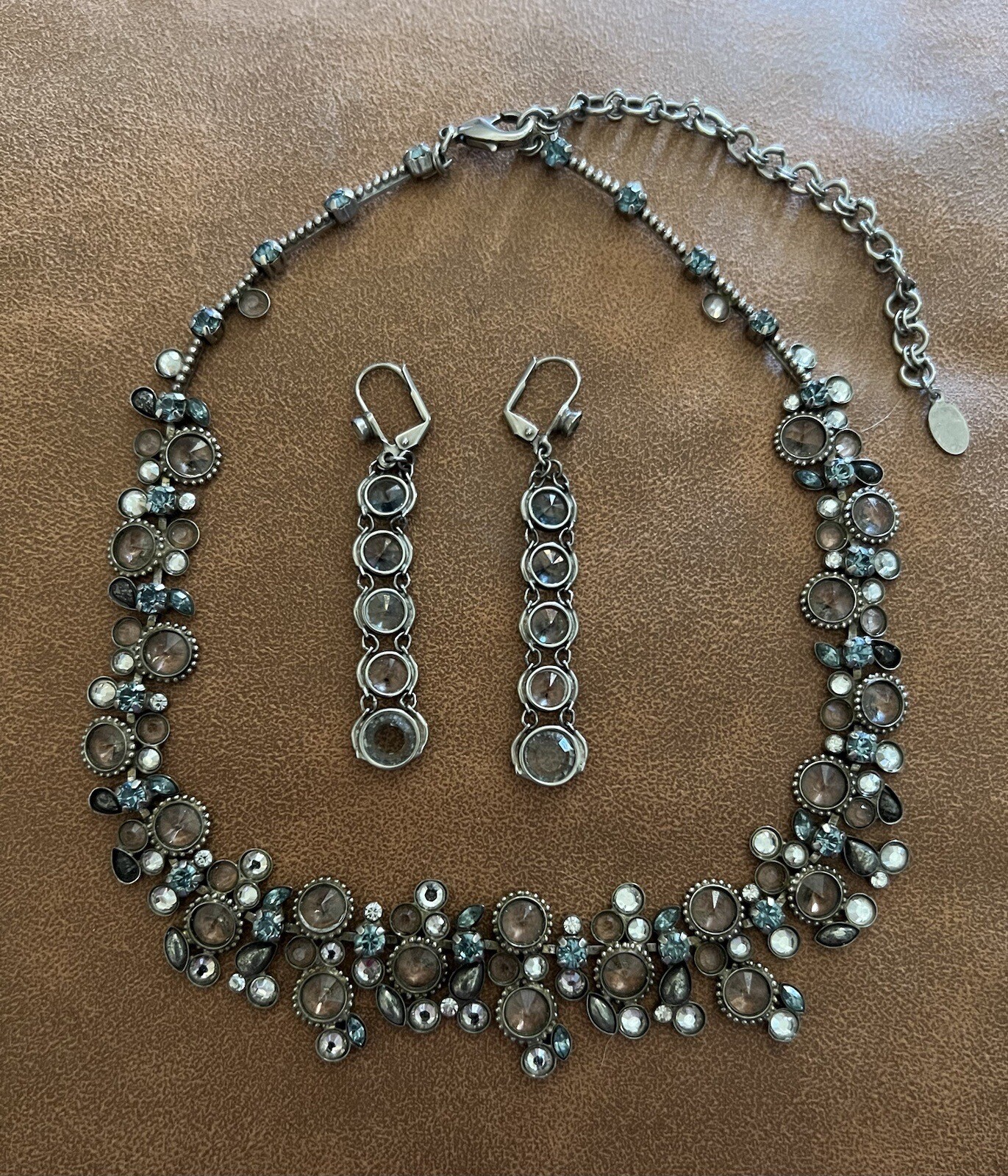 Sorrelli Multicolor Gemstone Silver Necklace And … - image 4