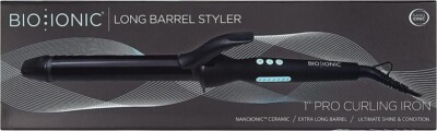 Bio Ionic Long Barrel Styler Curling Hair Iron 1'' inch Fast Shipping