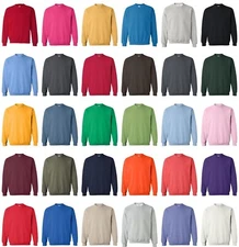 GILDAN 12000  Mens Size Pullover Heavy Blend Crewneck Sweatshirt Jumper