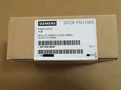 6EP1 333-2BA20 NEW SIEMENS 6EP1333-2BA20 SITOP PSU100S 24 V/5 A Power Supply