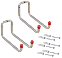 2X GeräTehalter Metall Universalhaken Wandhaken Duo 2-Fach Doppel-Haken 250 Mm