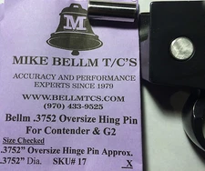 Bellm .3752 Oversized hinge Pin T/C Contender G2 Improves Function and Accuracy