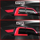 FOR 17-23 Tesla Model 3 Tail Light Insert SMOKE Precut Vinyl Tint Overlays