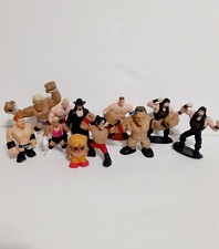 WWE WWF Wrestling Various Mini Figures Lot of 11 Assorted Wrestlers
