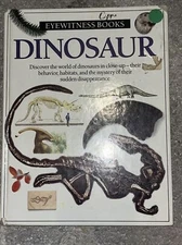 Vintage 1989 Eyewitness Books Dinosaur Mini-Museum Education Learning Book